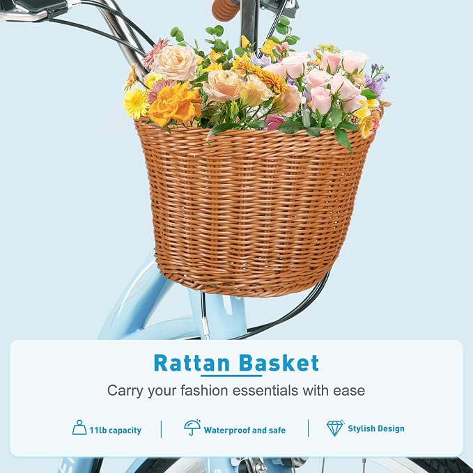 Bicicleta Playera 26 pulgadas para Mujer, 7 velocidades, color azul miniatura 2