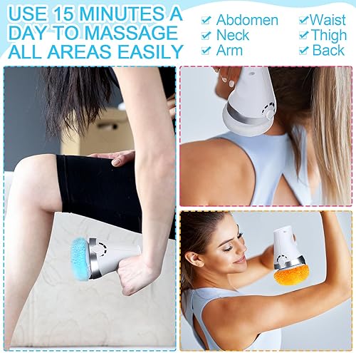 Miniatura 6 de Preboun 24 almohadillas lavables para máquina de escultura corporal, almohadilla de masaje lavable, almohadillas de fibra reemplazables, fundas de