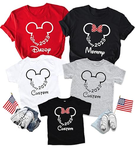 Disneyland Family Vacation 2023 Matching Shirts, Travel Custom Shirts, Family Matching Personalized Shirts, Family Vacation 2023 Trip
