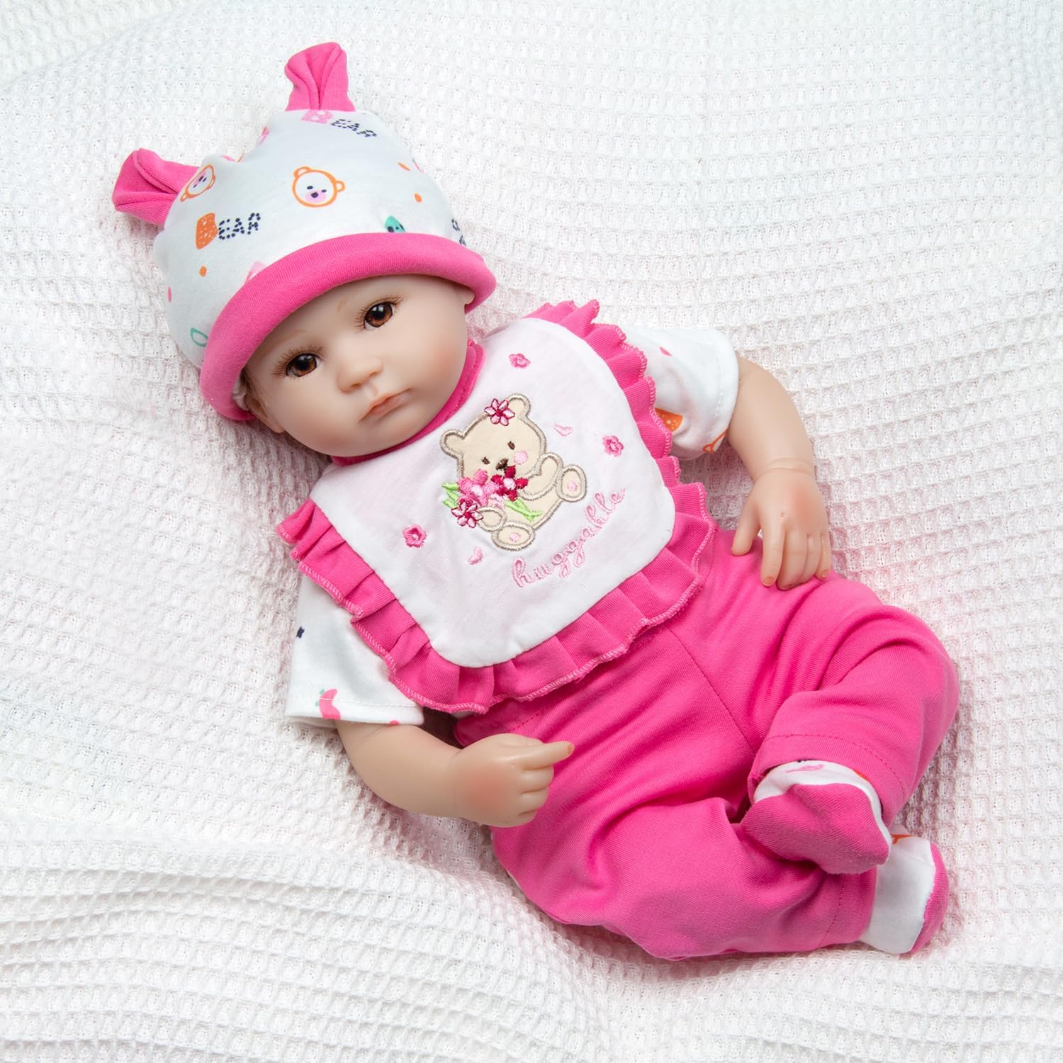 Ropa de muñeca Reborn de 5 piezas, conjunto de ropa de niña para muñecas Reborn de 16 a 18 pulgadas, ropa de muñeca de bebé niña 2