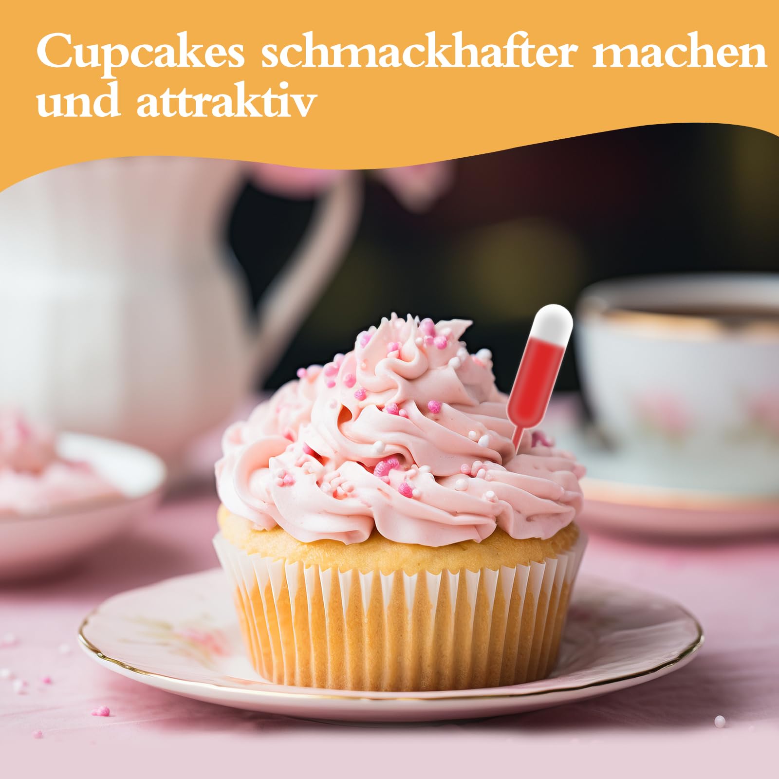 50 pipette in plastica, da 4 ml, in plastica, per cupcake, gelato, mini torte, waffles, dessert