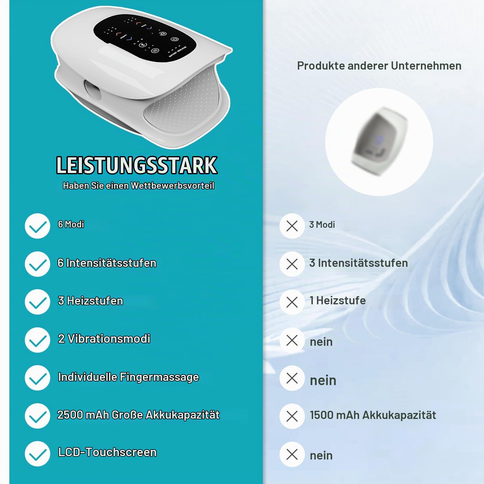 Elektrische Handmassagegeräte, Elektrische Handmassage mit Heiz- und Pressfunktion, Zur Schmerzlinderung, Handmassagegeräte für Die Meisten Menschen Geeignet