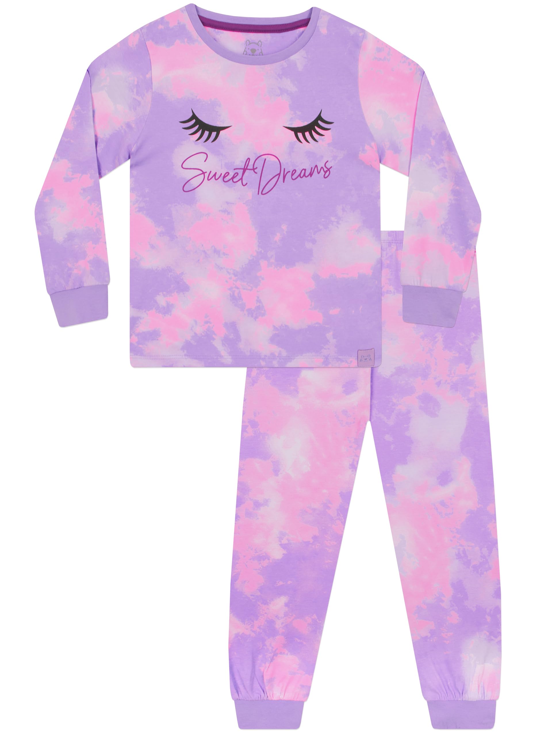 Harry Bear Tie Dye Pyjamas Pink Girls 6-7 Years