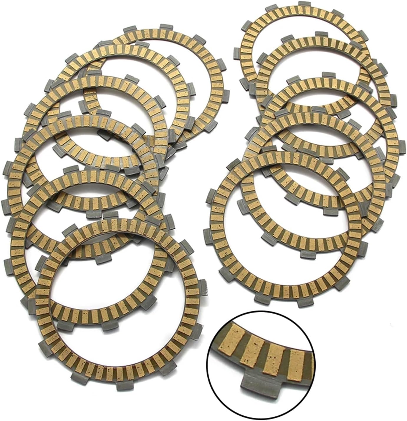 Motorcycle Clutch Friction Disc Plate Kit for YA XV1900A Roadliner Midnight, XV1900AS, XV1900CT, XV1900, XV1900CU - OEM Replacement Parts