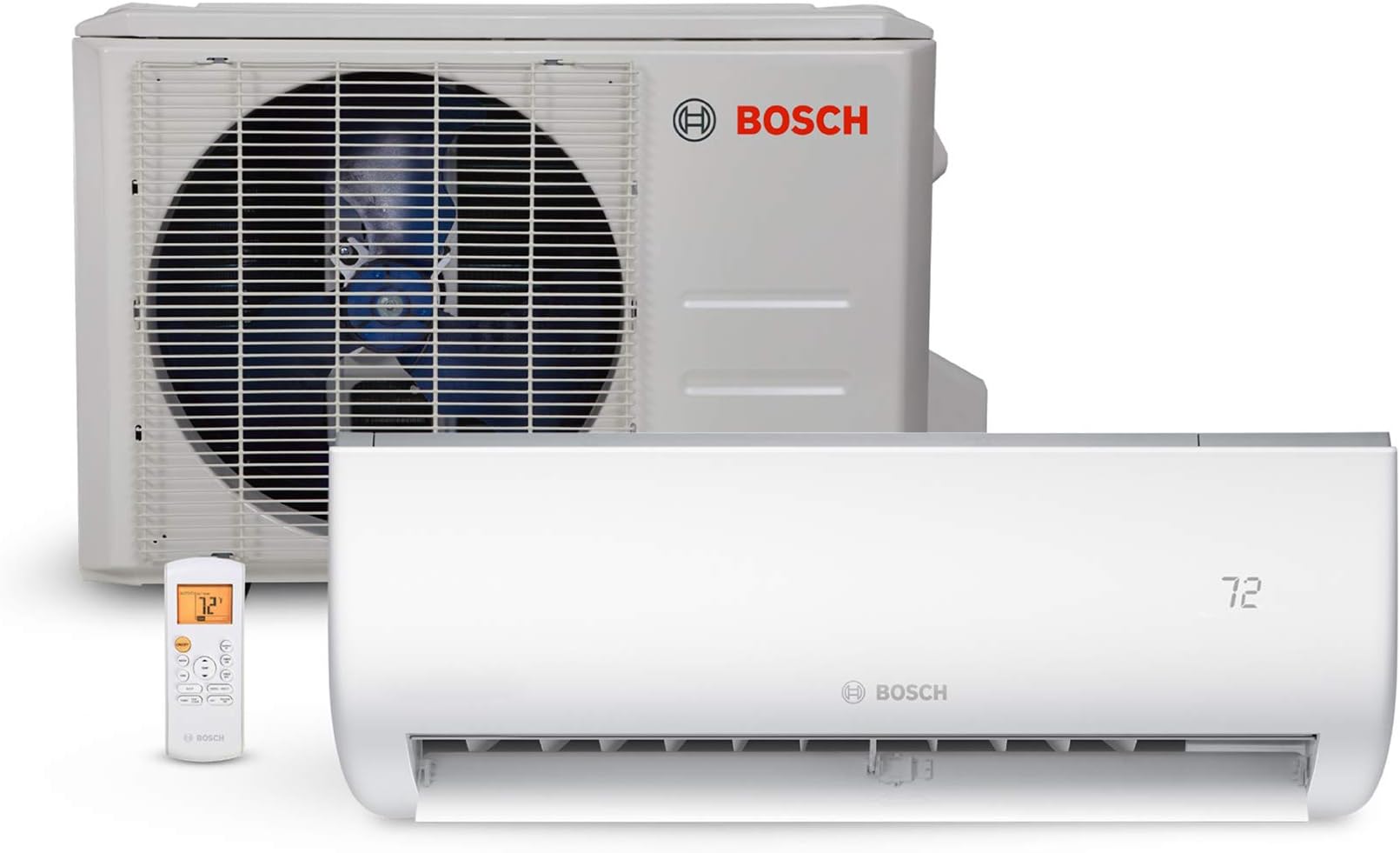 Bosch Thermotechnology Ultra-Quiet 18K BTU 230V Mini Split Air Conditioner & Cooling System with Inverter Heat Pump, 22 SEER High-Efficiency – 7 yr. ltd. Warranty and Energy Star Certified, 15k, 230V