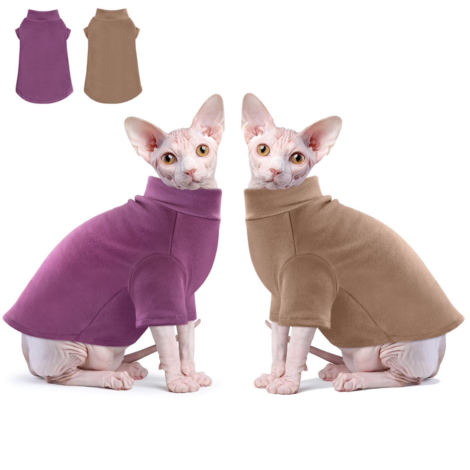 Vêtements doux chat Sphynx pull d'hiver chaud pour intérieur cosy