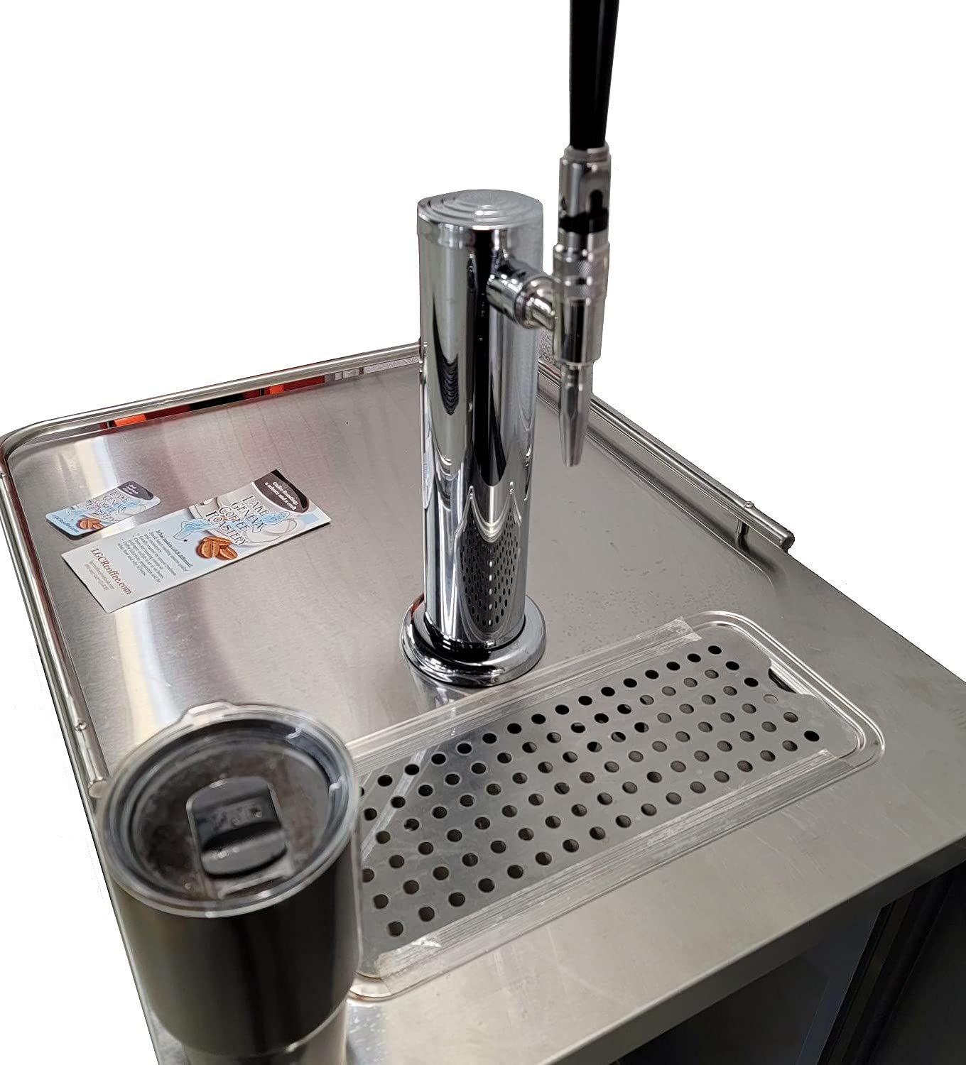 Peakcold Single Tap Nitro Coffee Kegerator - Commercial Grade Nitro Cold Brew System With Digital Temperature Control And Stainless Steel Finish 23.5" W on Fridge.com - View 2