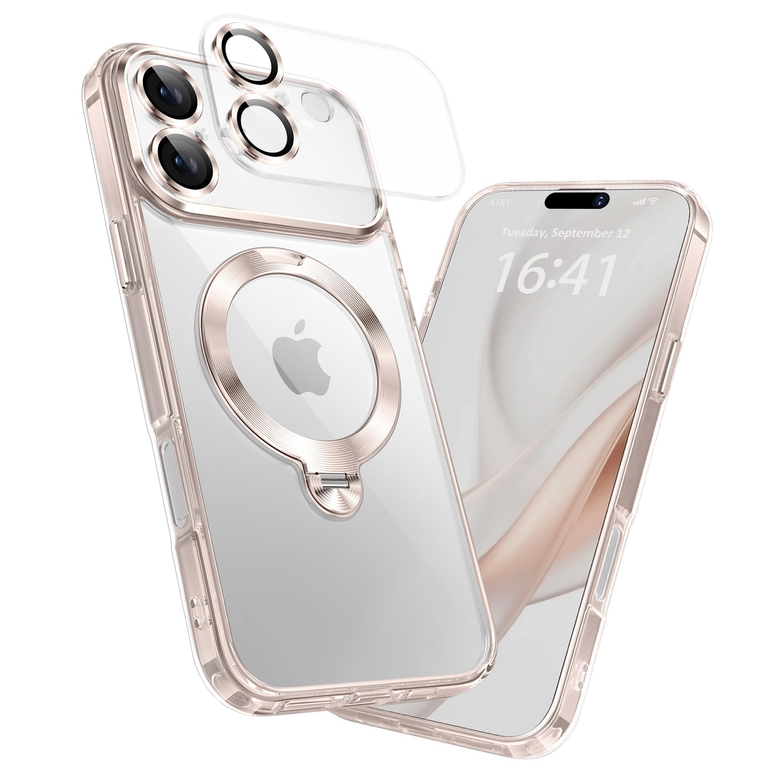 MEIKKS【カメラ完全保護・360°回転スタンド】iPhone 17 用 ケー…