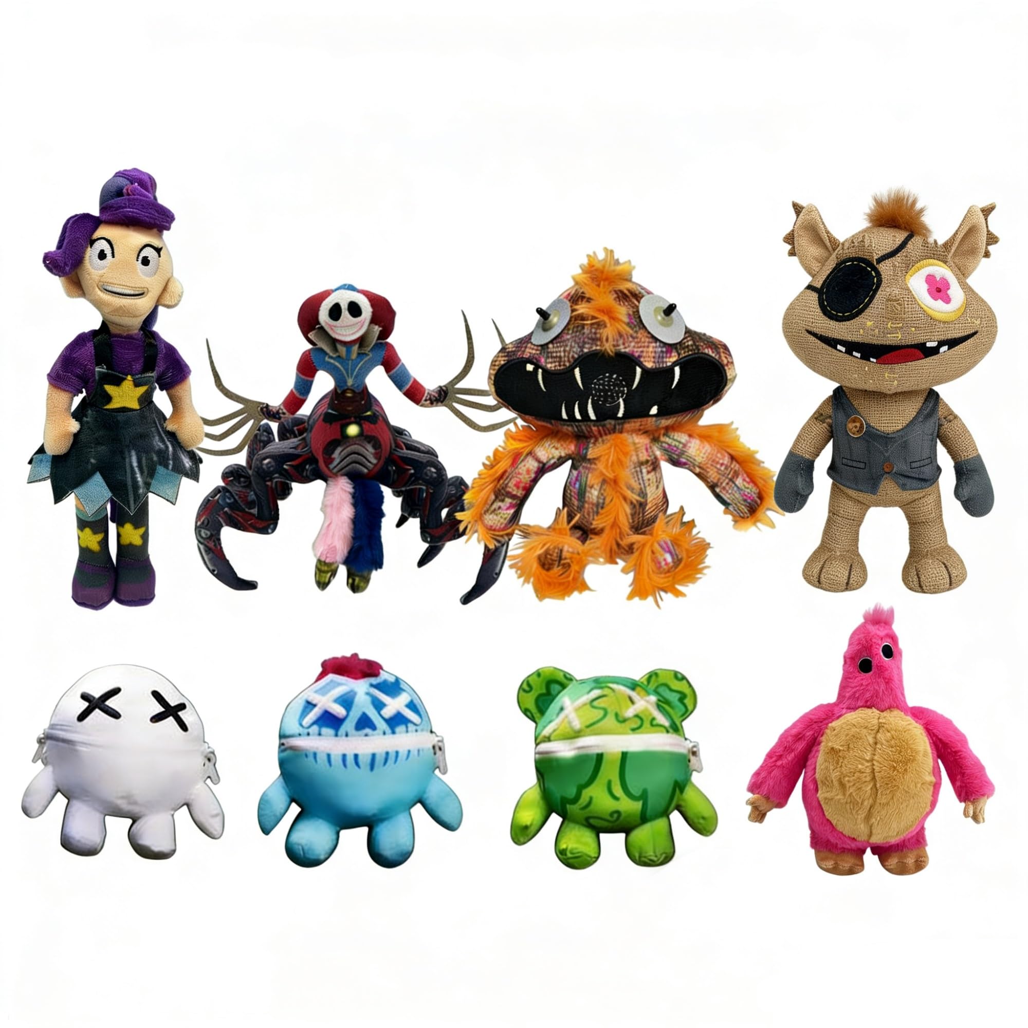 Wrongside Outimals Plush Toy Set Wrongside Outimals Plushies Horror Game Doll Monster Horror Plush for Kid and Fans