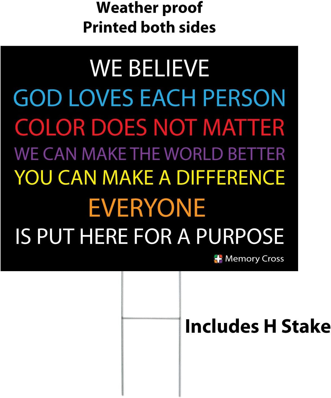 In this house we believe Christian yard sign (1)