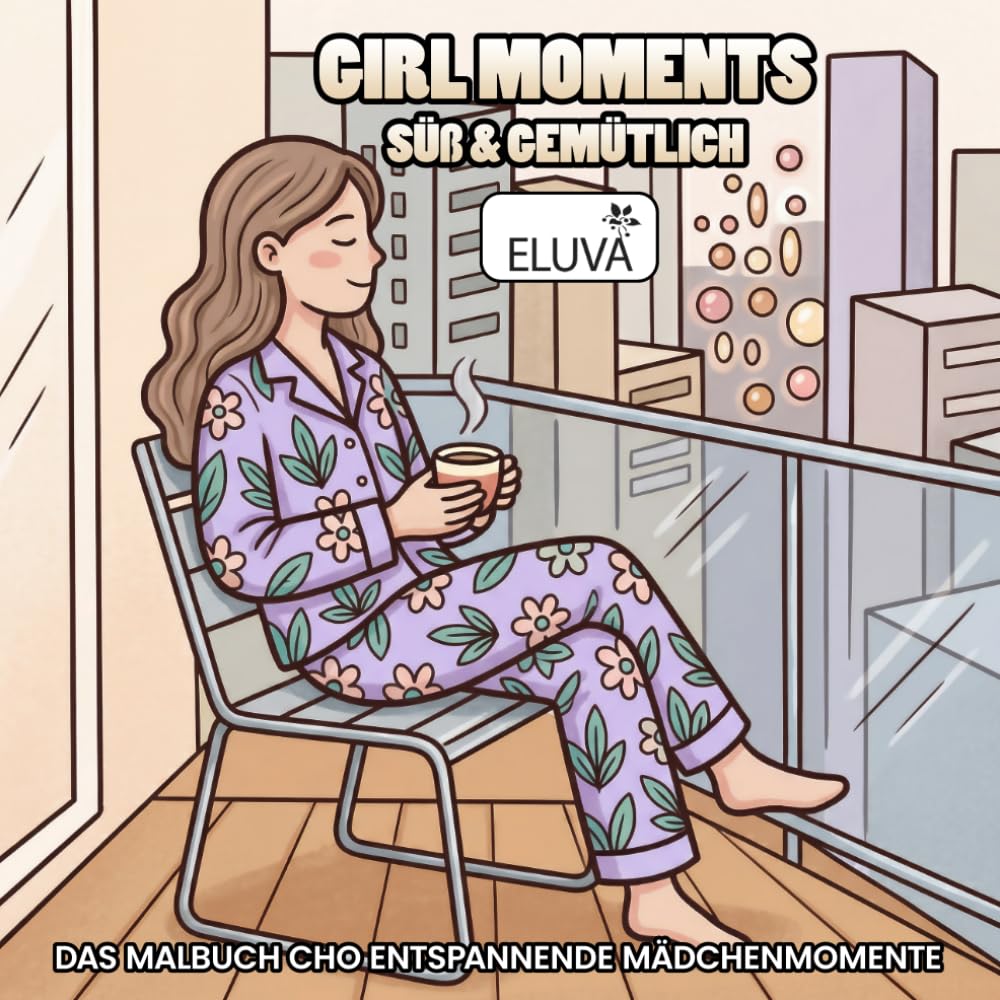 Girl Moments – Süß & Gemütlich: Das Malbuch cho entspannende Mädchenmomente: 60 einfache und klare Motive für kreative Pausen, gestaltet im quadratischen Format für Frauen und Teenager.