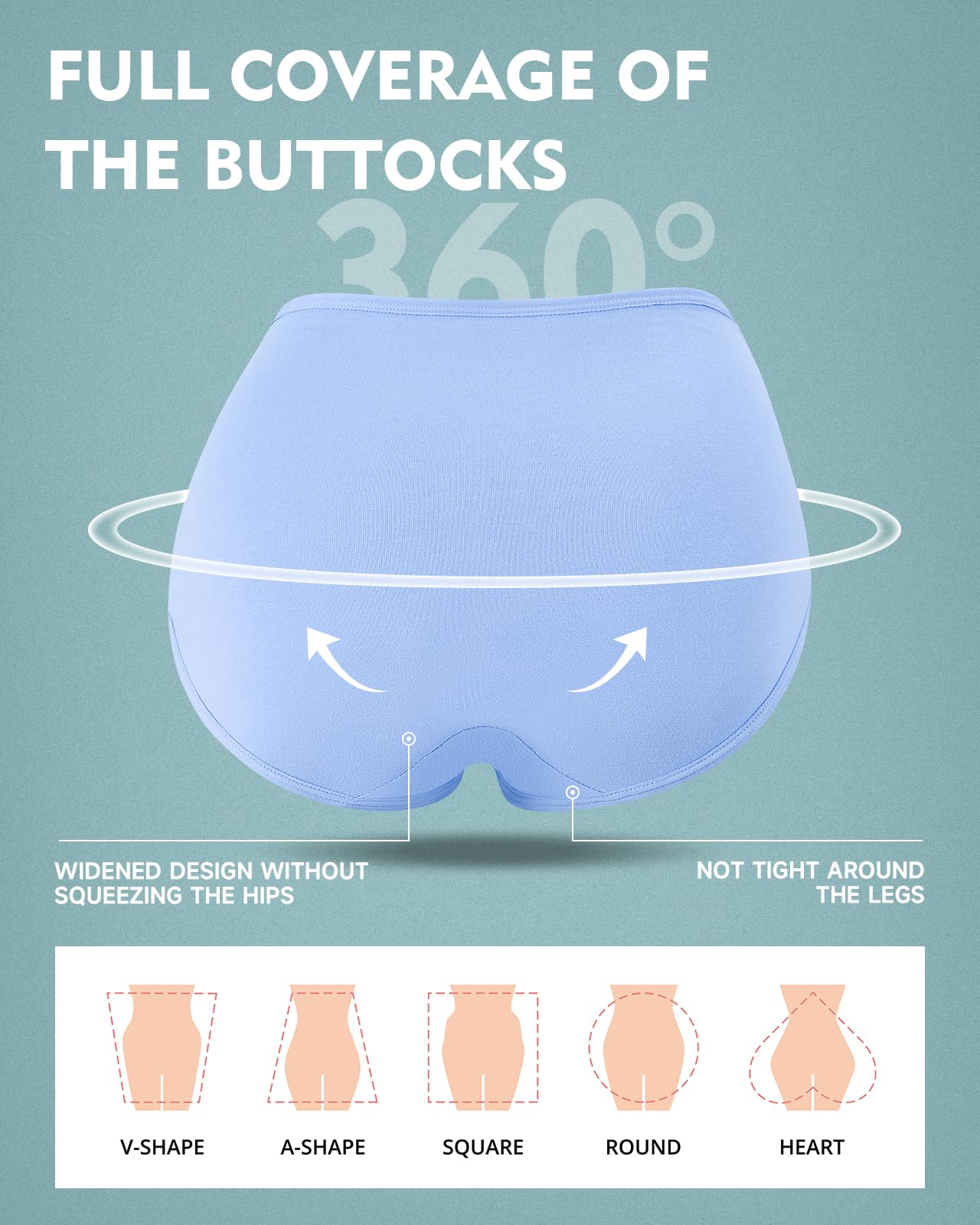 TANSTC Mutande Slip Donna Cotone Vita Alta Culotte Donna Comode Elasticizzato Sexy Intimo, Pacco da 5