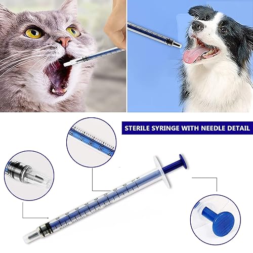 Vista 16 de 100Pack -1ml Luer lock Syringes with 23Ga(1inch) Needles, Individually Packaging Disposable Plastic Syringes and Needles for Scientific Labs