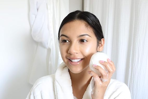 Teami Exfoliating Konjac Facial Sponge - Cleansing Pore Refining Face Sponges (Chamomile)