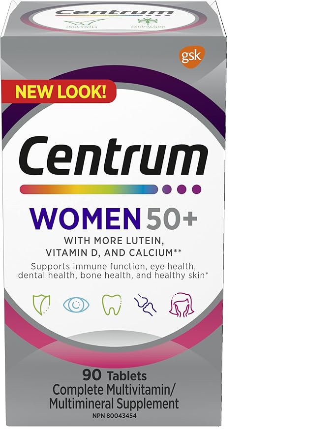 Centrum Women 50 Plus Multivitamins/Minerals Supplement for Women 50