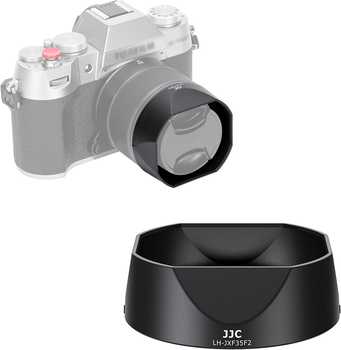 Lens Hood for Fuji XF 35mm F2 R WR, XF 23mm F2 R WR, XC 35mm F2 Lens | Bayonet, No Vignetting, Replaces Fujifilm LH-XF35-2 Lens Hood, Not Affect to Use 43mm Lens Filter and Lens Cap