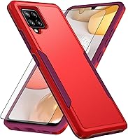 Vista 6 de Asuwish Funda de teléfono para Samsung Galaxy A42 5G con protector de pantalla de vidrio templado y delgada híbrida de cuerpo completo, accesorios
