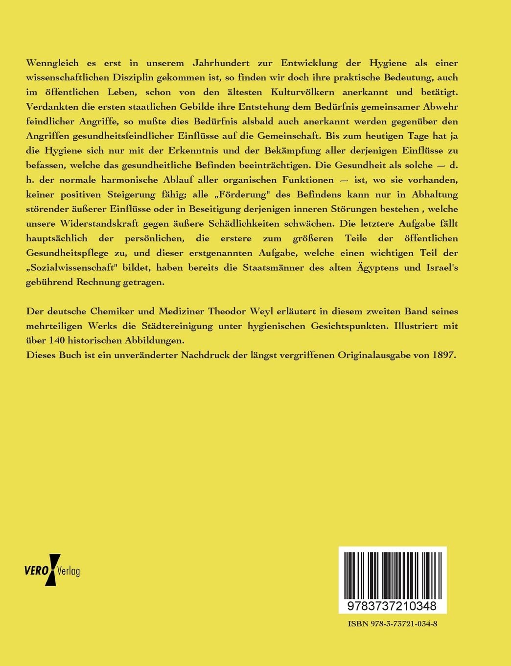 Handbuch der Hygiene: Zweiter Band