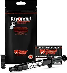 Thermal Grizzly Kryonaut - 5,55 gramas/1,5 ml - Pasta térmica de alto desempenho - para aplicações exigentes e overclocking CPU/GPU/PS4/PS5/Xbox