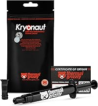 Thermal Grizzly Kryonaut (5,55g) – Thermal Paste for CPU, GPU and consoles – Non-Conductive Thermal Compound with High Thermal Conductivity