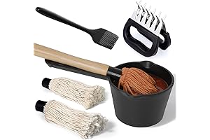 Cast Iron Basting Pot and Basting Brush Set