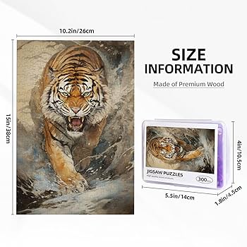 Amazon.co.jp: ジグソーパズル マイクロピース 虎 300ピース