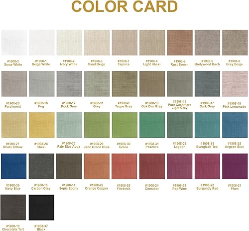 Miniatura 7 de Lille Linen - Cortinas personalizadas, cortinas opacas para oscurecer la habitación, cortinas de puerta corrediza de vidrio, tamaño personalizable,