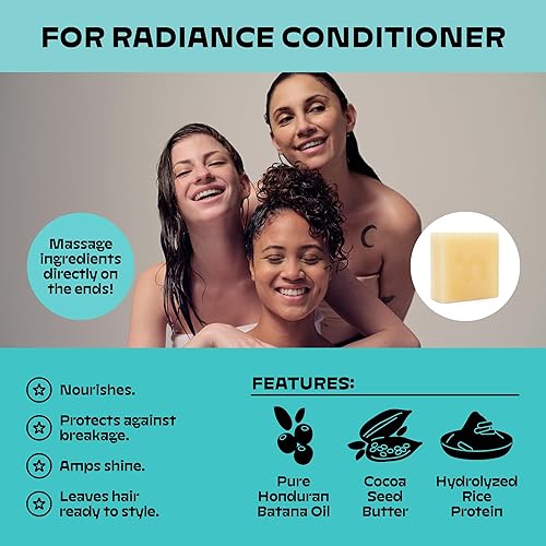 Miniatura 3 de NOLE CARE - Barra de acondicionador sostenible con aceite de batana, sin fragancia, para un cabello radiante (barra de 2.12 onzas), sostenible, pH