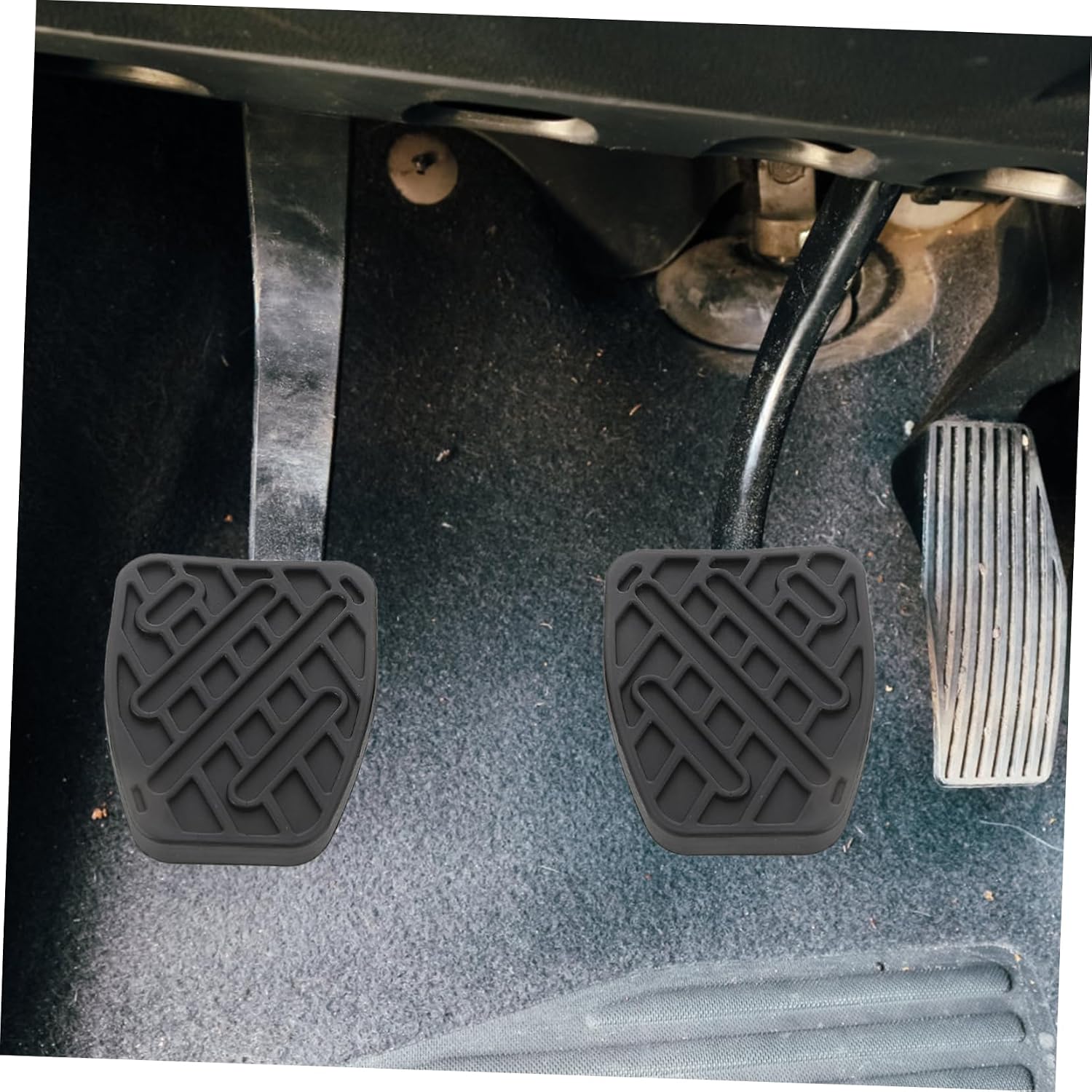 4pcs Clutch Pedal Pad Rubber Brake and Clutch Pads Auto Parts Pedal Cover for Car Interior