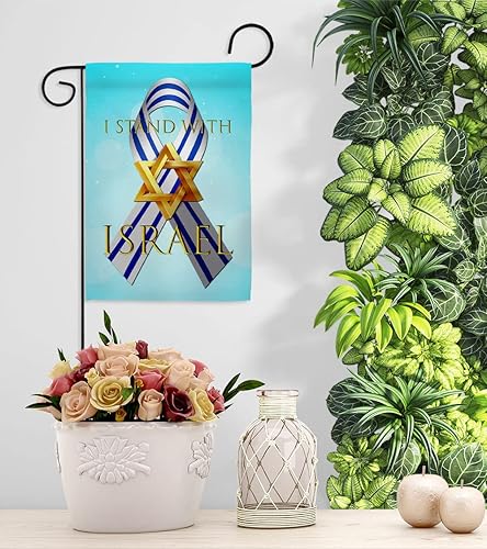 Miniatura 9 de Stand with Israel Flag Home Banner para colgar en la pared de la habitación, patio, porche, puerta, bandera de jardín, tapiz al aire libre, cartel