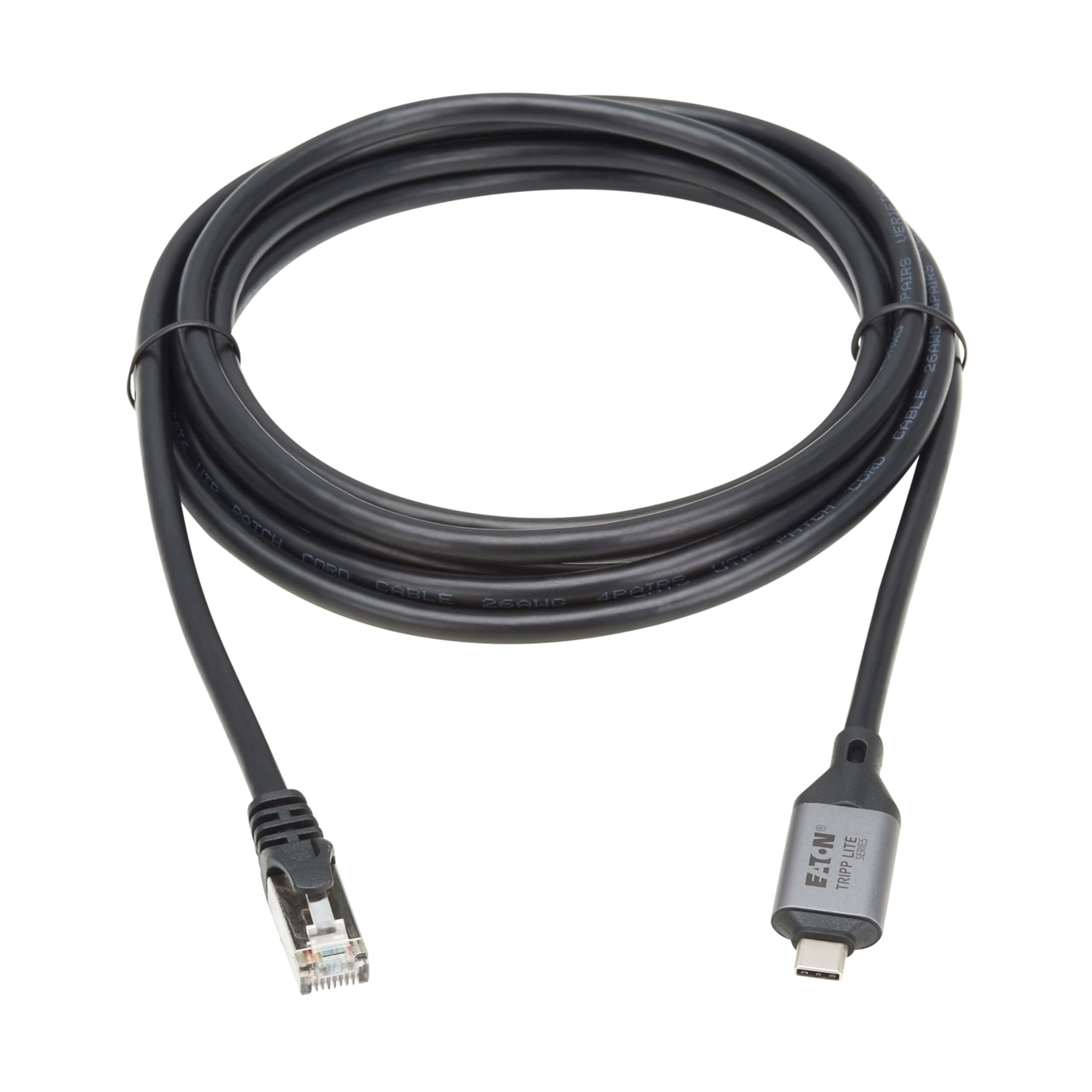 Tripp Lite Series USB-C to RJ45 Adapter Gigabit Ethernet Cable, Male-to-Male, 3 Meters / 9.8 Feet, USB 3.2 Gen 1 - Windows, MacOS, & Linux Compatible - No Software Needed, 3-Year Warranty (U436-03M)