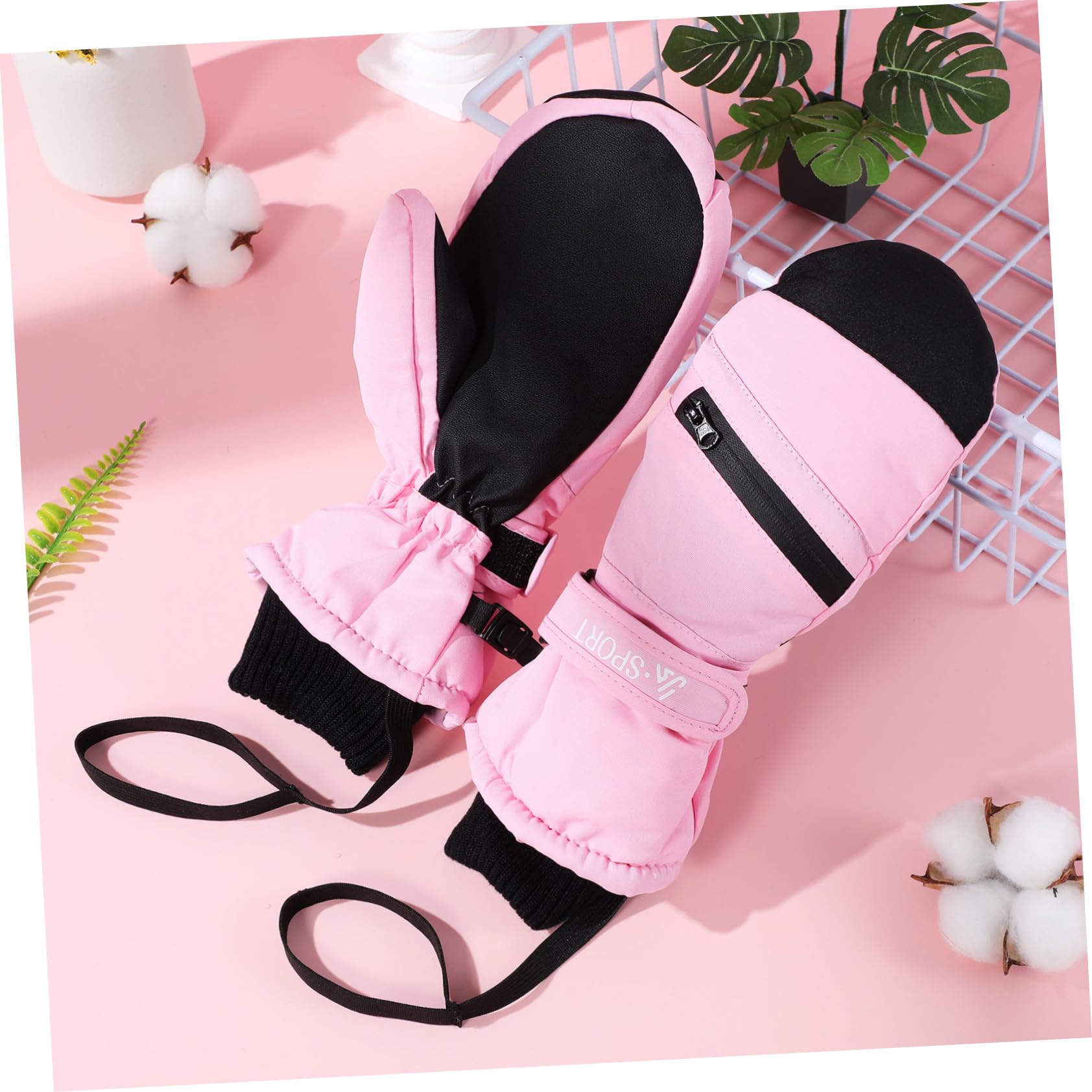 Toddmomy de Ski Imperméables et Coupe-vent pour Hommes et Femmes Thermiques Chauds Écran Tactile Résistants à Eau pour Activités Hivernales Extérieur