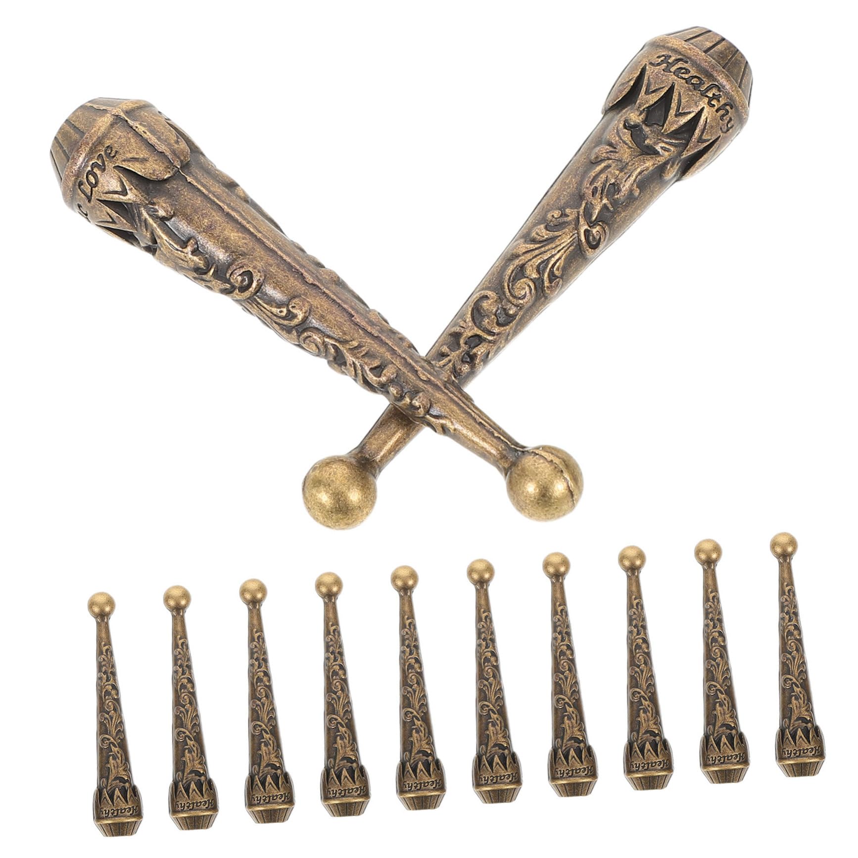 Puntas de metal para cordón bolo tie de estilo retro con diseño de flor campana kit de 12 piezas