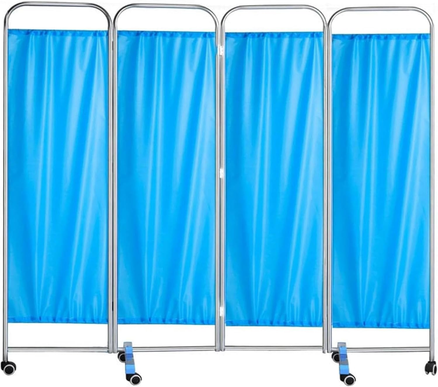 Folding Rolling Privacy Screen, Medical Privacy Screen with Wheels, Suitable for Emergency Room Ward Spa, Large Classroom Wall Partition Fence