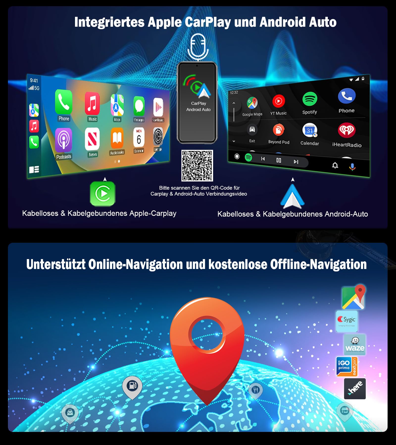 GONFEN 8,8 Zoll Android 13 Autoradio Mit DAB+ Für Audi A5/S5/RS5 (2009-2016)