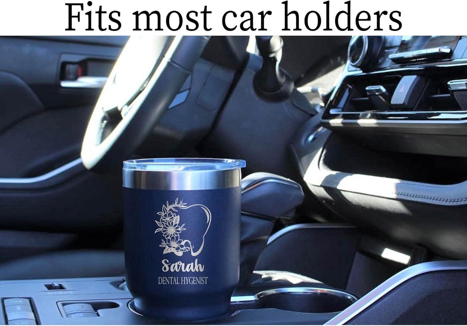 AVITO Personalized Dental Tumbler - 30 oz Tumbler with Lid - Stainless Steel - Laser Engraved - Vacuum Insulated - Dentist Gift - Dental Hygienist Gift