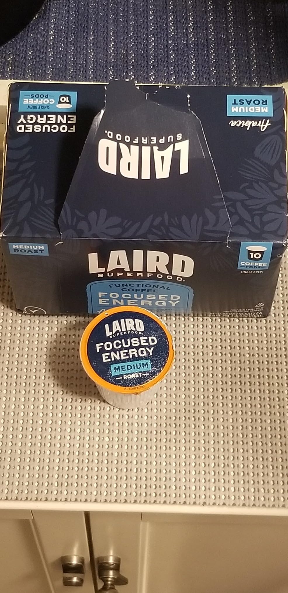 Laird Superfood mushroom coffee brewed cup