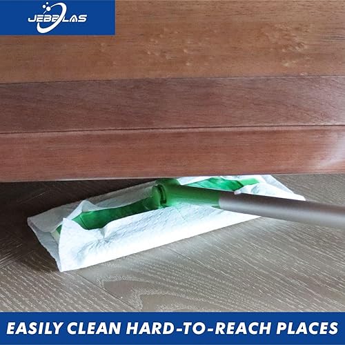 Miniatura 8 de JEBBLAS Recambios desechables para trapeador seco para trapeador de piso, paños de barrido, repuestos de múltiples superficies, 120 unidades