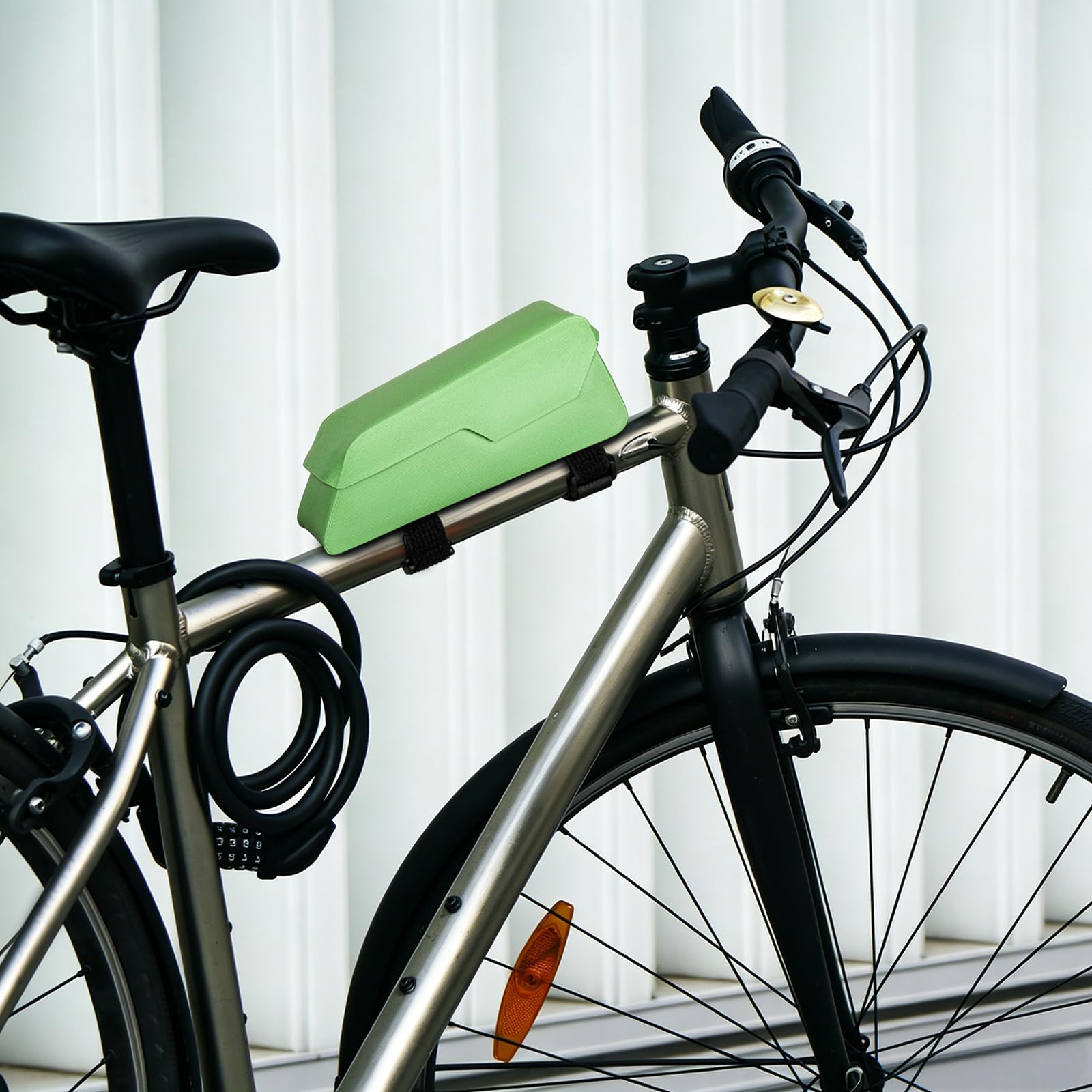 Torba na górną rurę roweru, zapięcie magnetyczne, wodoszczelne, poliester, do rowerów wyścigowych, górskich