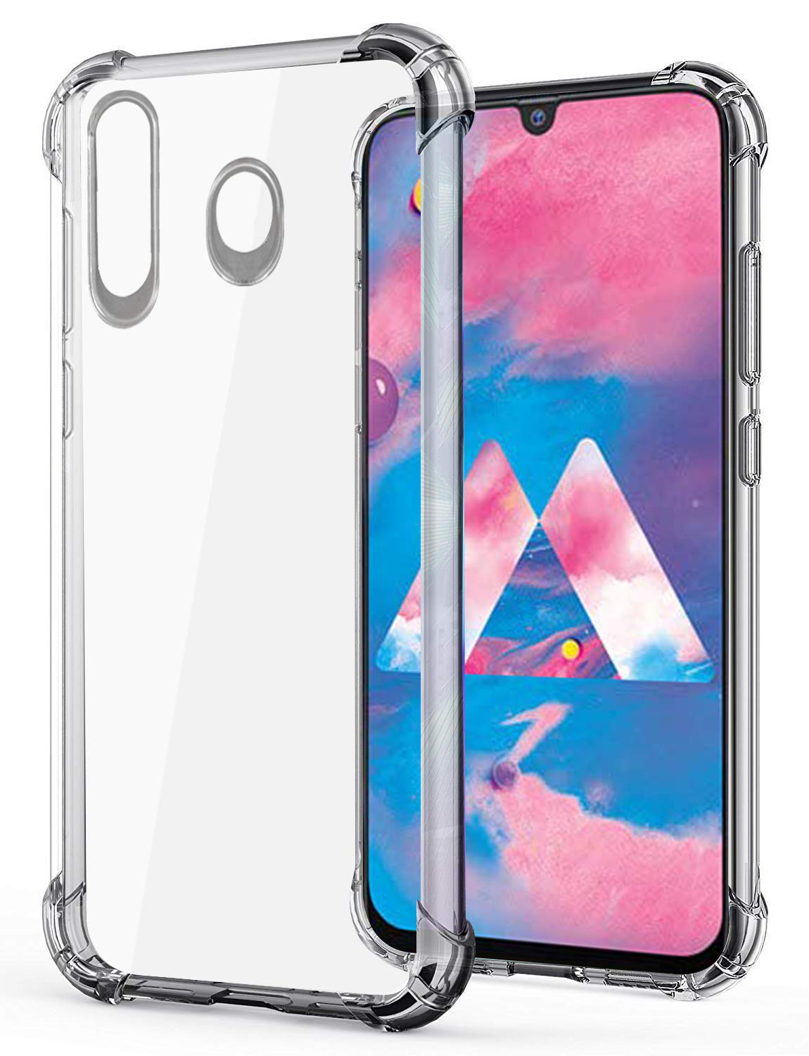 Amazon Brand - Solimo Soft Flexible Back Phone Case for Samsung Galaxy M30 (Transparent) (B07P9NWW2Z) Amazon Price History, Amazon Price Tracker