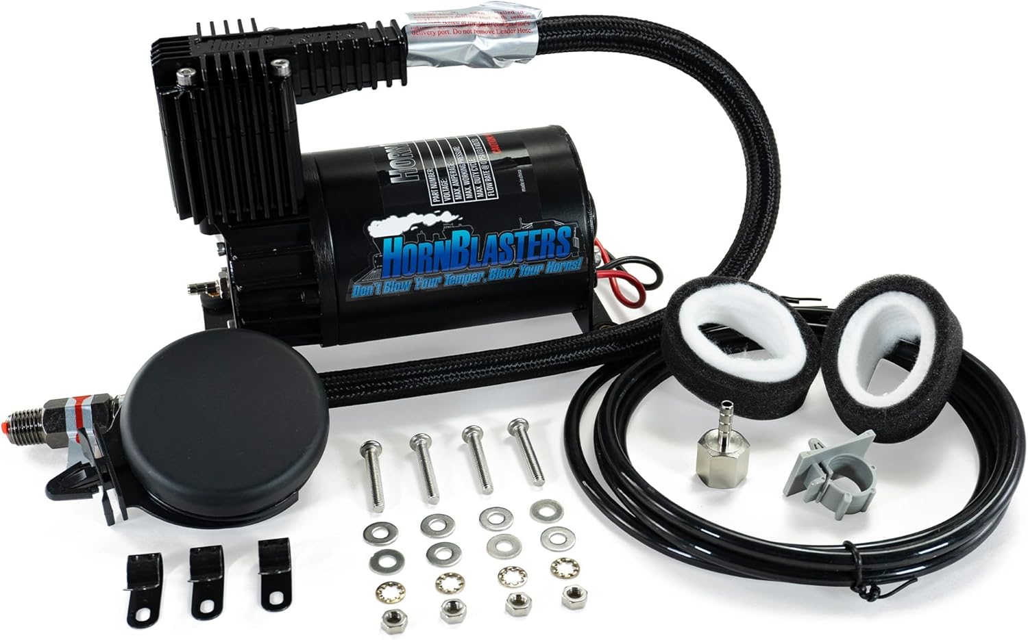 HornBlasters HB-2L Air Compressor - 150 PSI Capable - 18 Amps