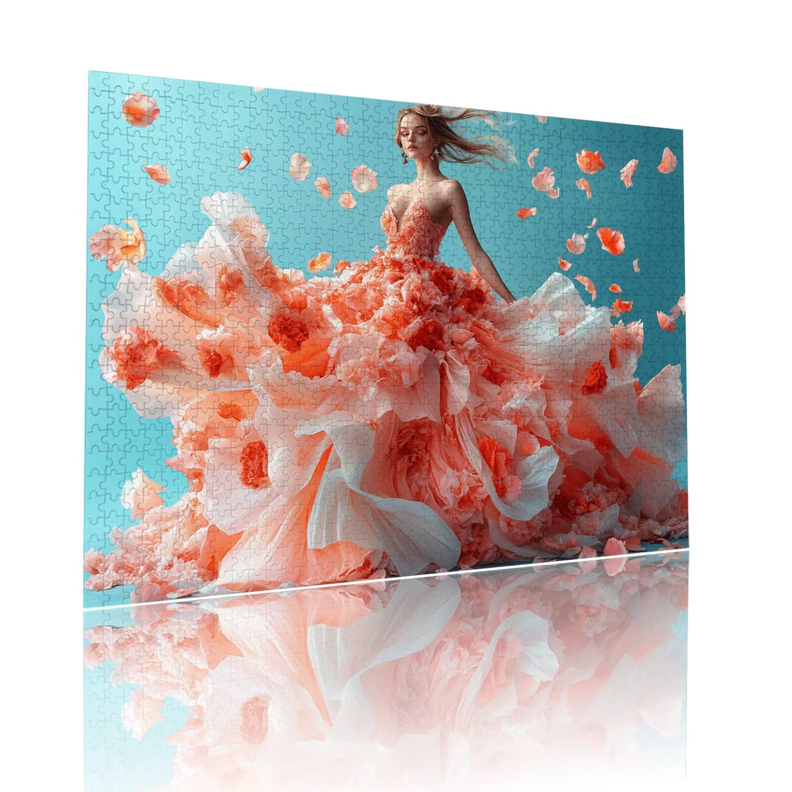 Puzzle Erwachsene 2000 Teile Frau Blume Educa Jigsaw für Kinder ab 8 Jahren Mädchen Jungen, Erwachsene Impossible Klassische Puzzles Schwer, Anspruchsvoll Spielspaß, Als Familienspiel 70x99cm t-810