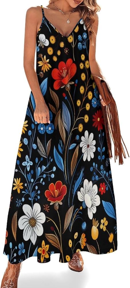 Amazon.com: ZHYKHX Women's Long SkirtA-line Skirt V-neck