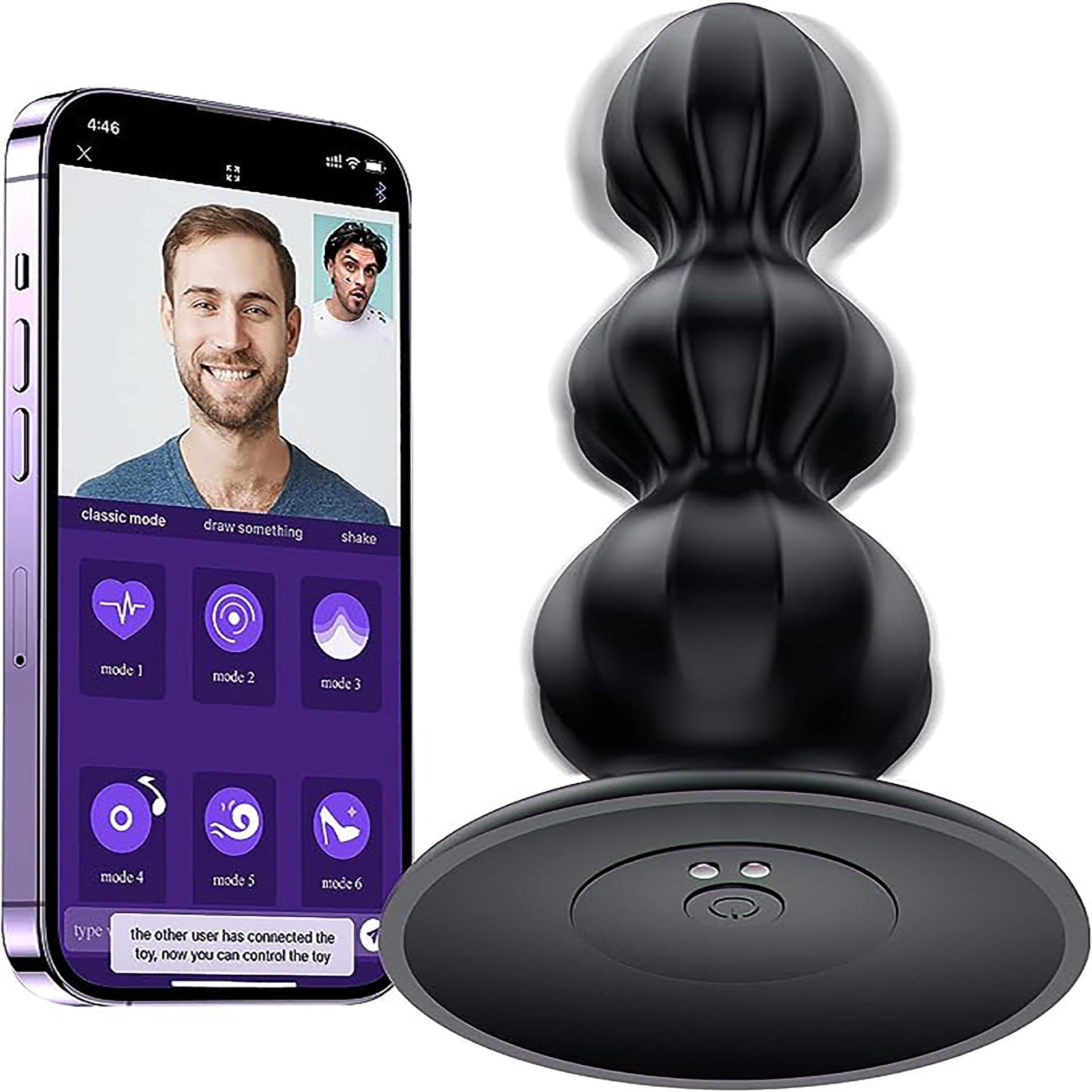 Vibratore Anale Sexytoysys Uomo Plug Anale-Dilatatore donna Vibratoreper Donna Professionale Plug Anale Telecomando App Sexytoysys Coppia Vibratori Plug 10 Modalità Vibratore per Uomo Sex Toys