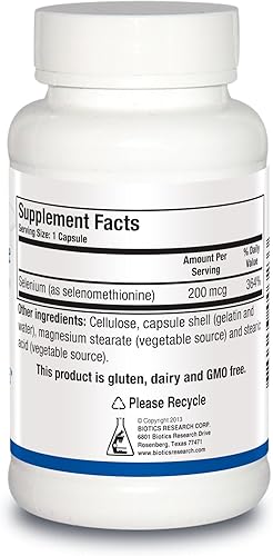 Miniatura 2 de Biotics Research Selenometionina - Selenio de alta potencia, función de la glándula tiroides, producción de ADN, salud cognitiva, potente