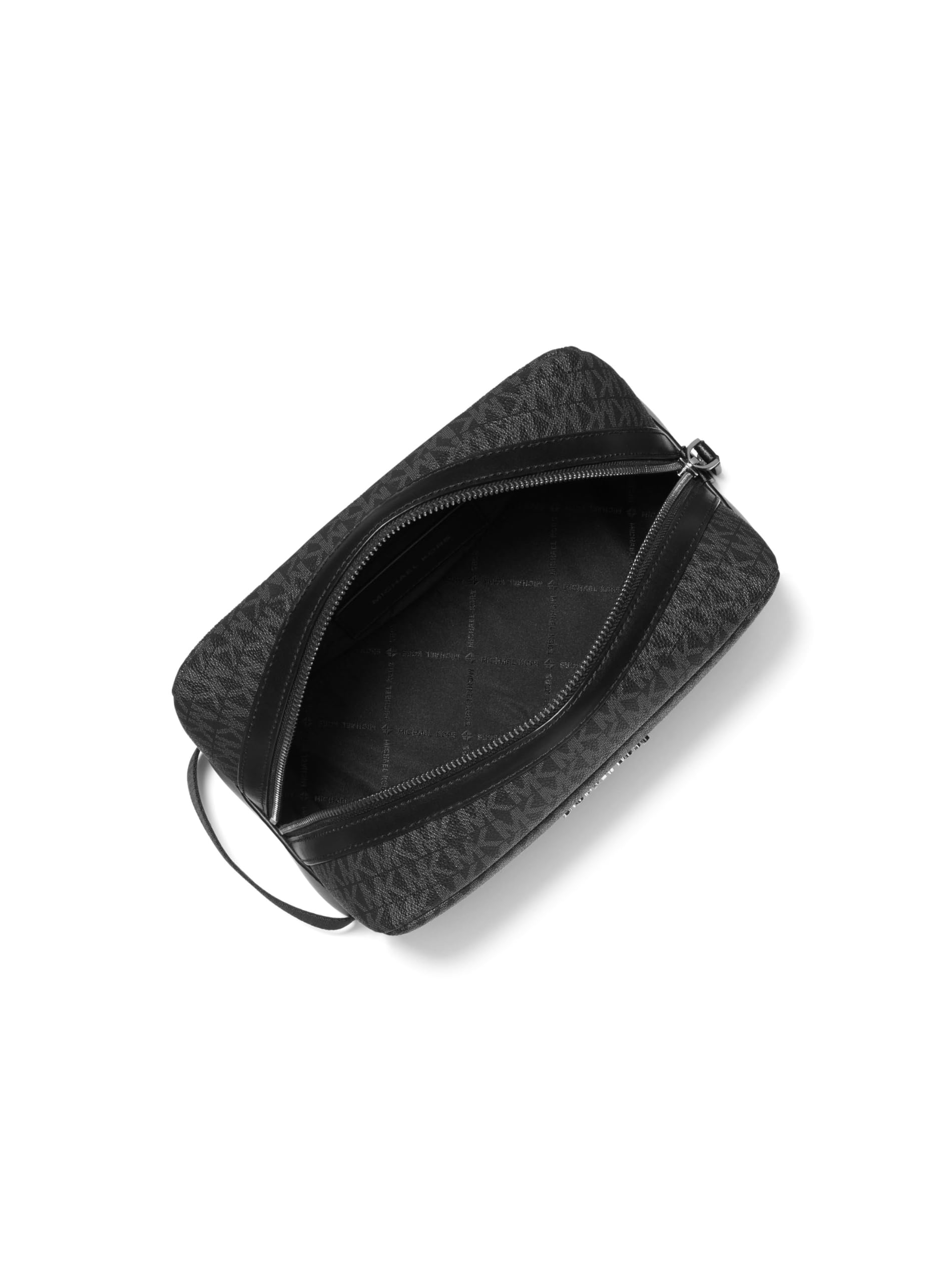 Michael Kors Hudson - Kit de aseo de baño con accesorios de rodio brillante/negro