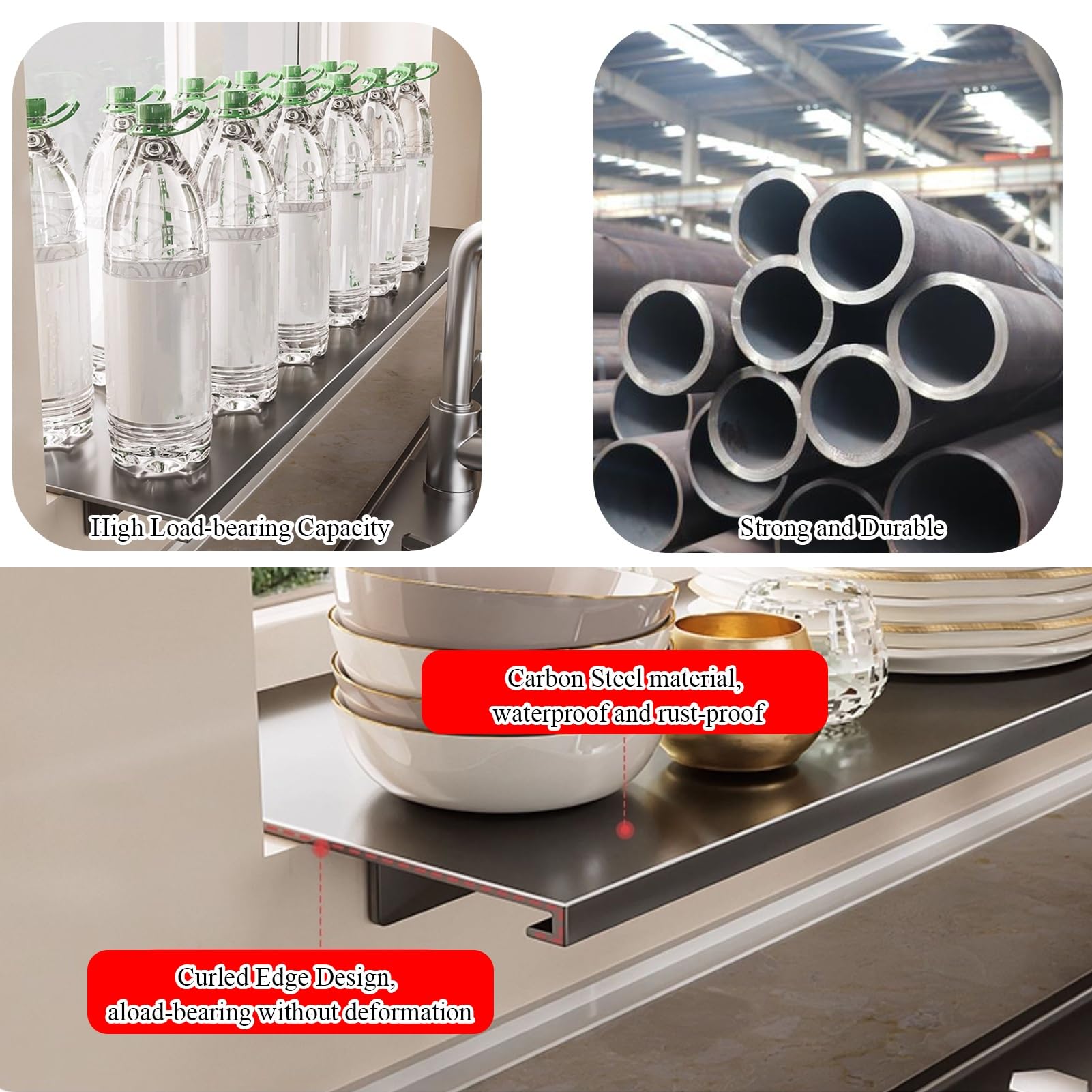 Mensola per Davanzale Finestra Estensione Multifunzionale per Davanzale/Piano di Lavoro, Trespolo per Gatti Regolabile, Mensola per Piante per Davanzale(White,L x W-60x15cm(23 5/8 x 5 7/8"))