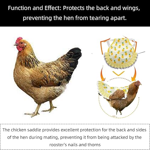 Vista 13 de MANON ROSA Pañales de pollo, gallinas bantam, juego de 6 piezas reutilizables con corbatín, pañales para aves de corral, lavables, impermeables