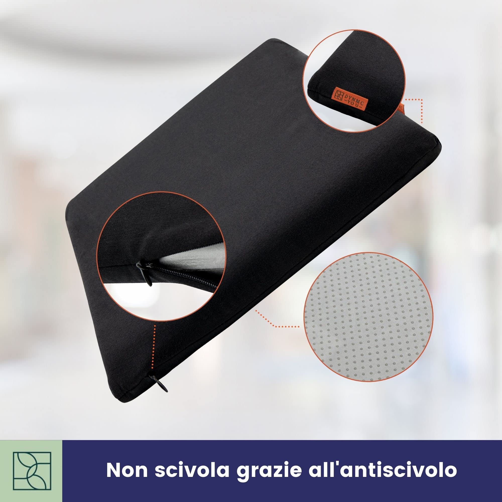 DYNMC YOU Cuscino per sedia confortevole 2 x cuscino per sedia interna – Cuscino per sedia antiscivolo, perfettamente stabile, lavabile, stile nordico