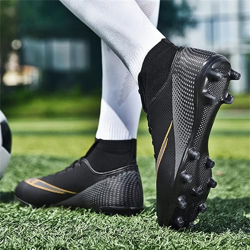 Miniatura 6 de MDPCX Zapatos de fútbol unisex competitivos para hombres y mujeres, para interiores y exteriores, botas de fútbol atlético, césped, equipo Mundial,